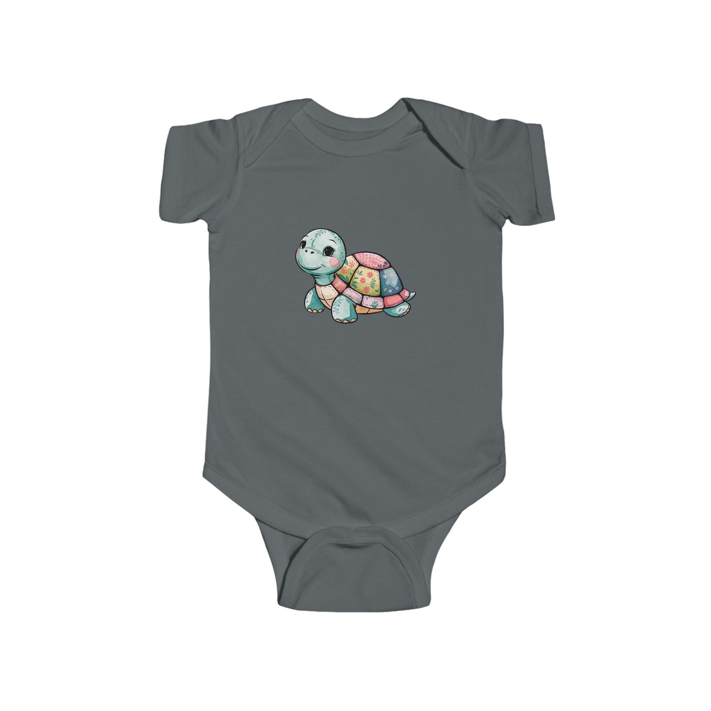 Cute Turtle Infant Bodysuit, Baby Shower Gift, Toddler Outfit, Newborn Clothing, Eco-friendly Baby Wear