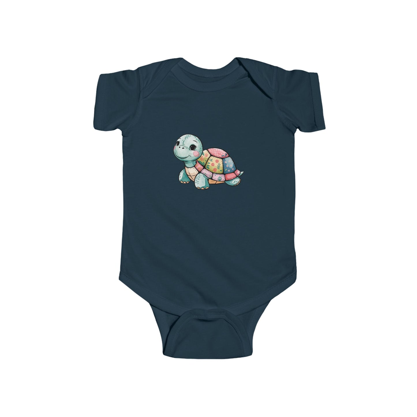 Cute Turtle Infant Bodysuit, Baby Shower Gift, Toddler Outfit, Newborn Clothing, Eco-friendly Baby Wear