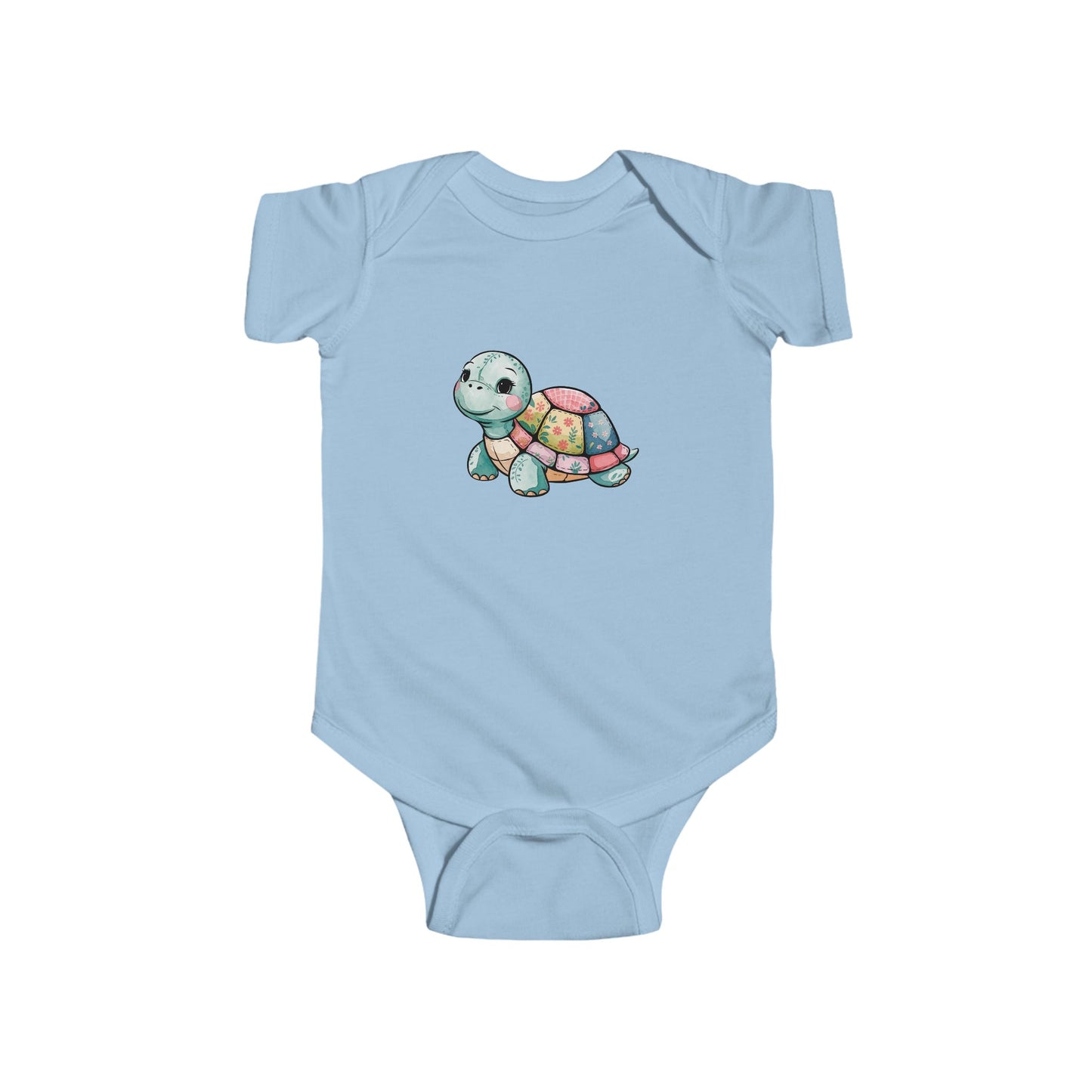 Cute Turtle Infant Bodysuit, Baby Shower Gift, Toddler Outfit, Newborn Clothing, Eco-friendly Baby Wear