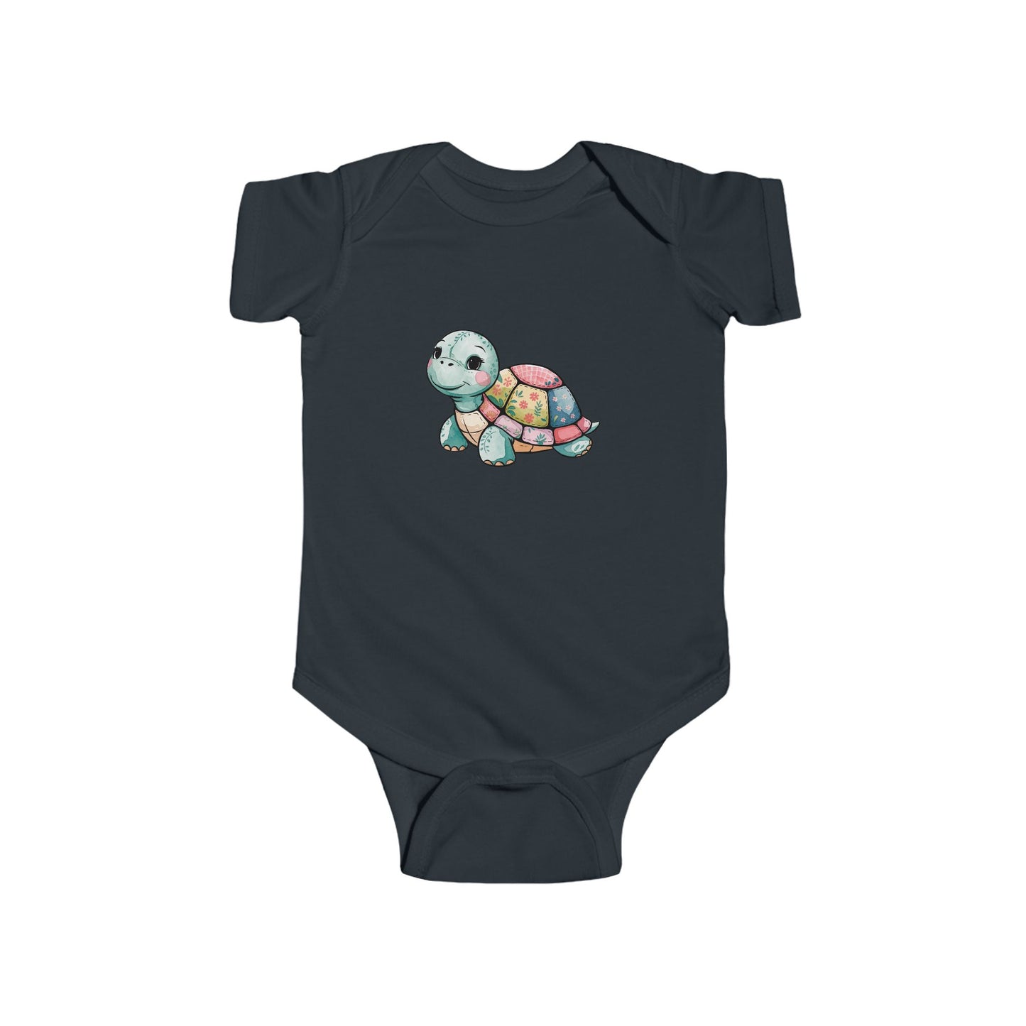 Cute Turtle Infant Bodysuit, Baby Shower Gift, Toddler Outfit, Newborn Clothing, Eco-friendly Baby Wear