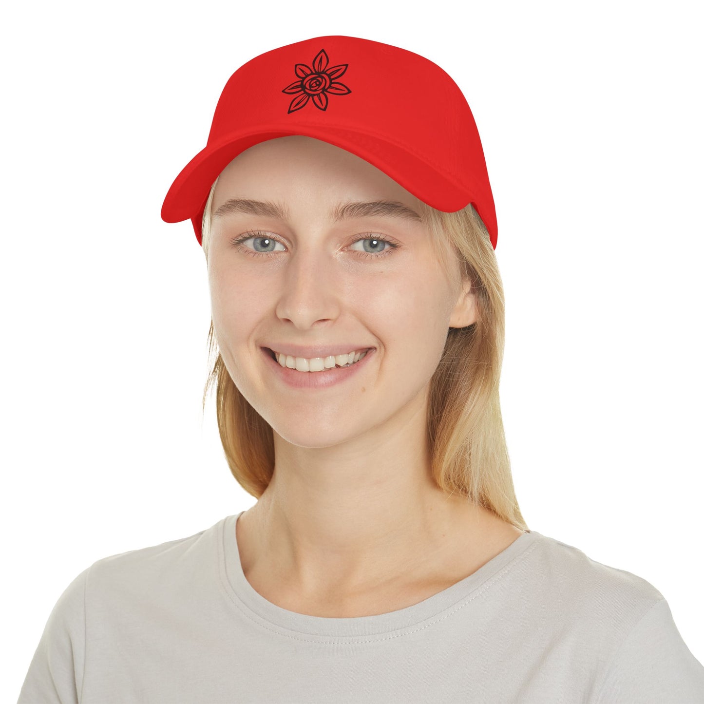 Stylish Floral Low Profile Baseball Cap, Casual Hat, Summer Accessory, Gift for Her, Trendy Headwear, Everyday Wear