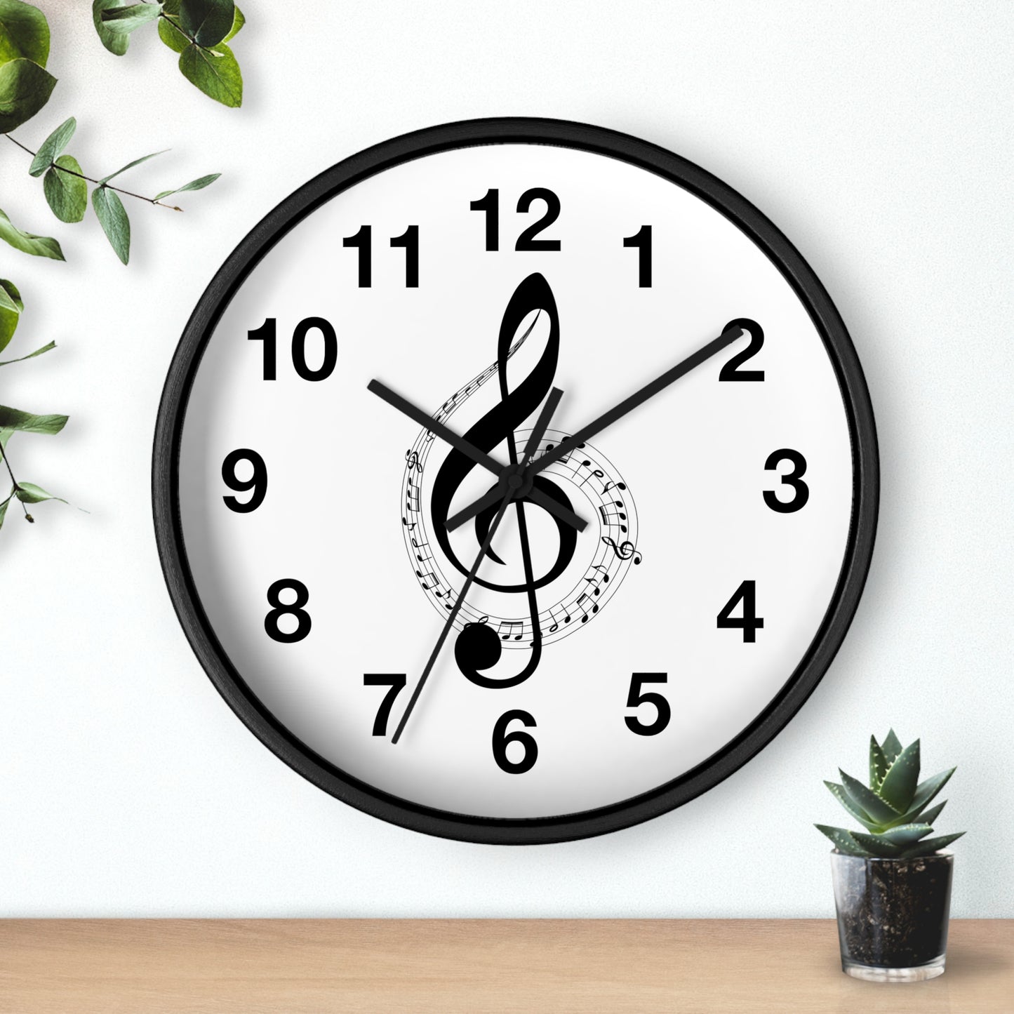 Musical Notes Wall Clock - Perfect for Music Lovers, Home Decor