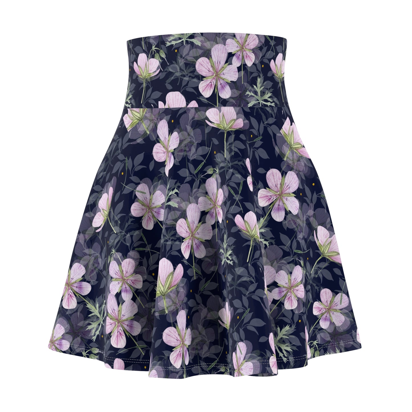 Floral Women's Skater Skirt, Feminine Aesthetic Skirt, Spring Fashion, Birthday Gift, Casual Wear, Boho Style