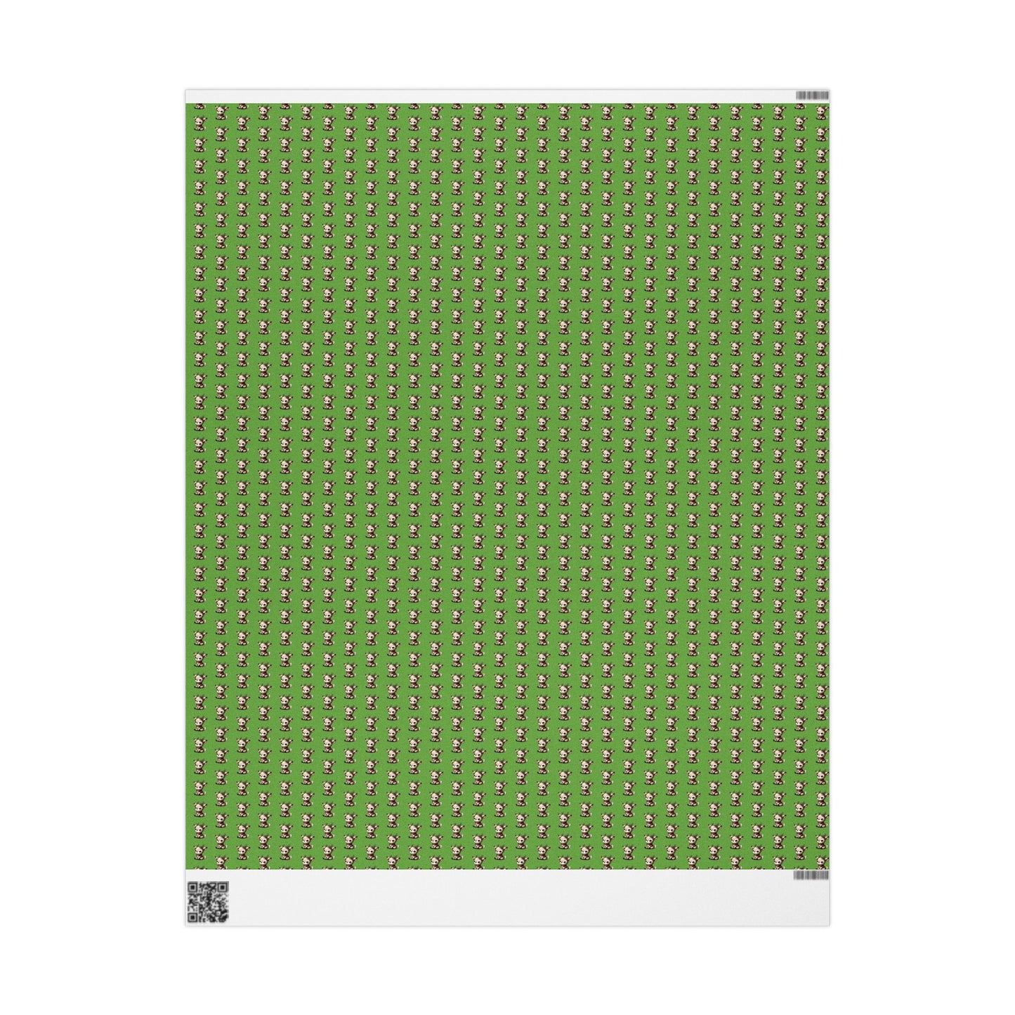 Wrapping Paper — Green Cute Dog Pattern Gift Wrap (Pet Lover Holiday & Birthday)