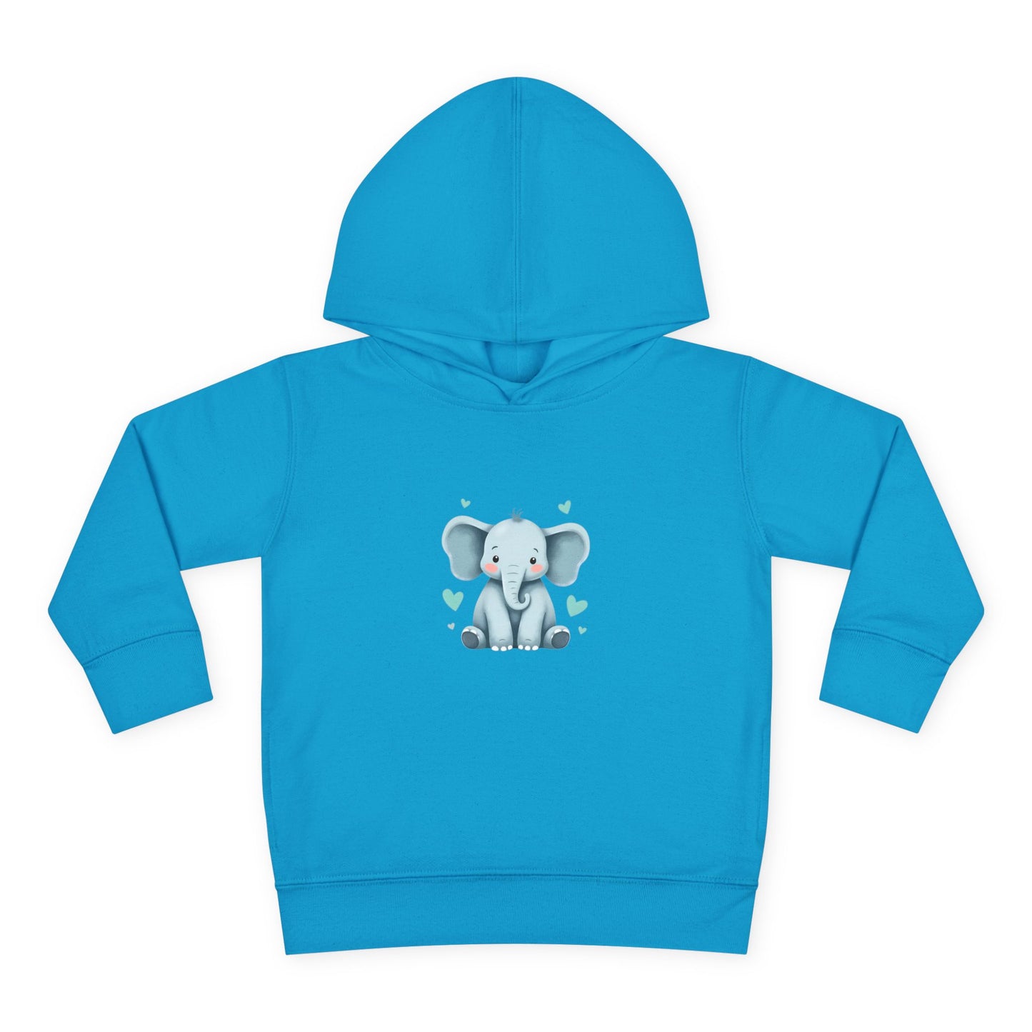 Adorable Elephant Toddler Fleece Hoodie, Kids Pullover, Baby Shower Gift, Birthday Present, Cute Animal Apparel, Cozy Toddler Wear