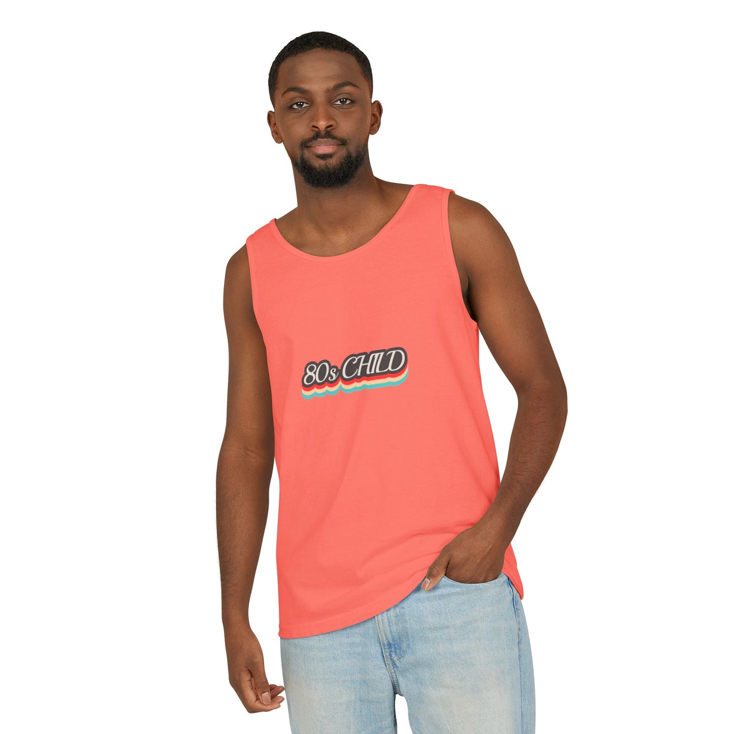 80s Child Unisex Tank Top | Retro Summer Wear, Vintage Style Shirt, Gift for 80s Lovers, Bohemian Fashion, Nostalgic Apparel