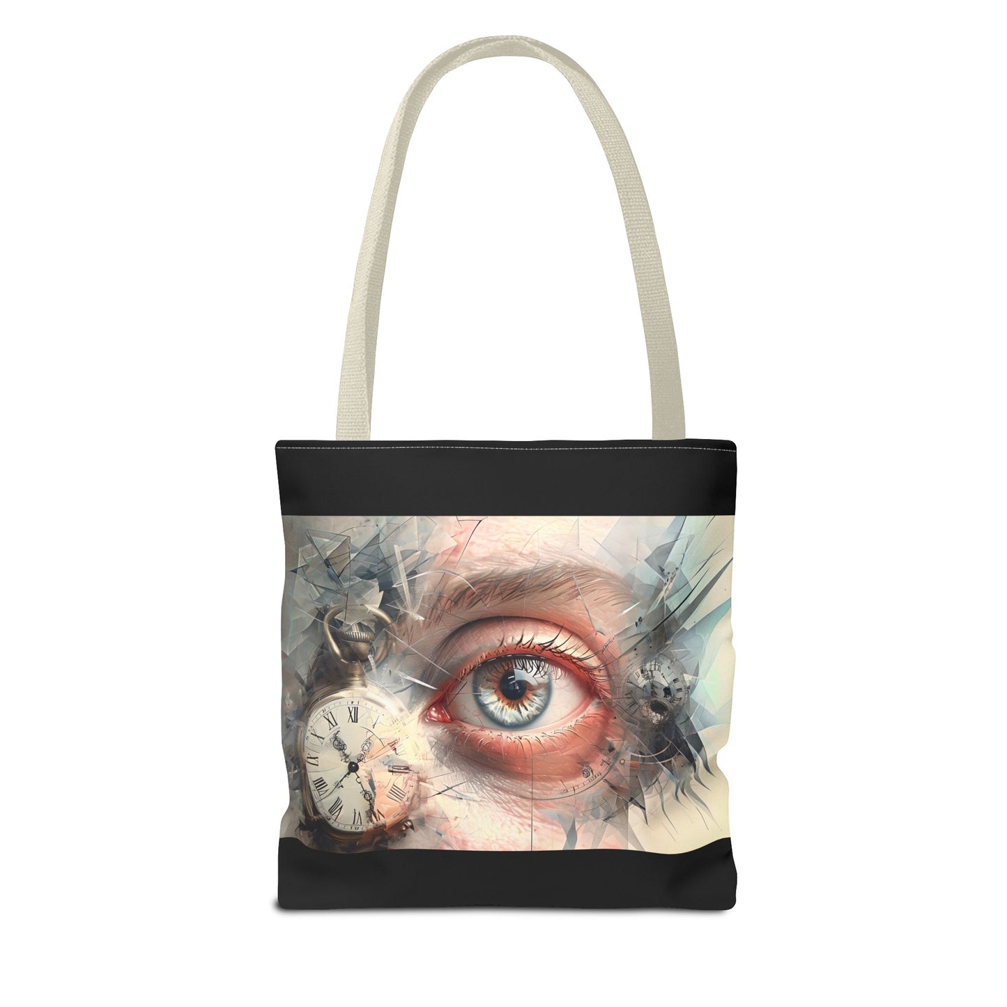 Unique Art Tote Bag - Eye of Time Design