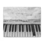 Vintage Piano Keys Matte Canvas Print