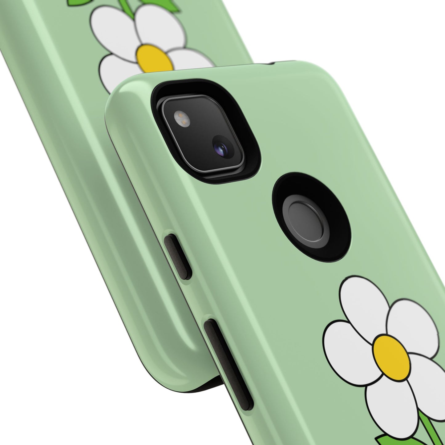 Floral Phone Case - Tough Cases for Nature Lovers, Cute Green Flower Design, iPhone Cover, Gift for Her, Spring Accessories
