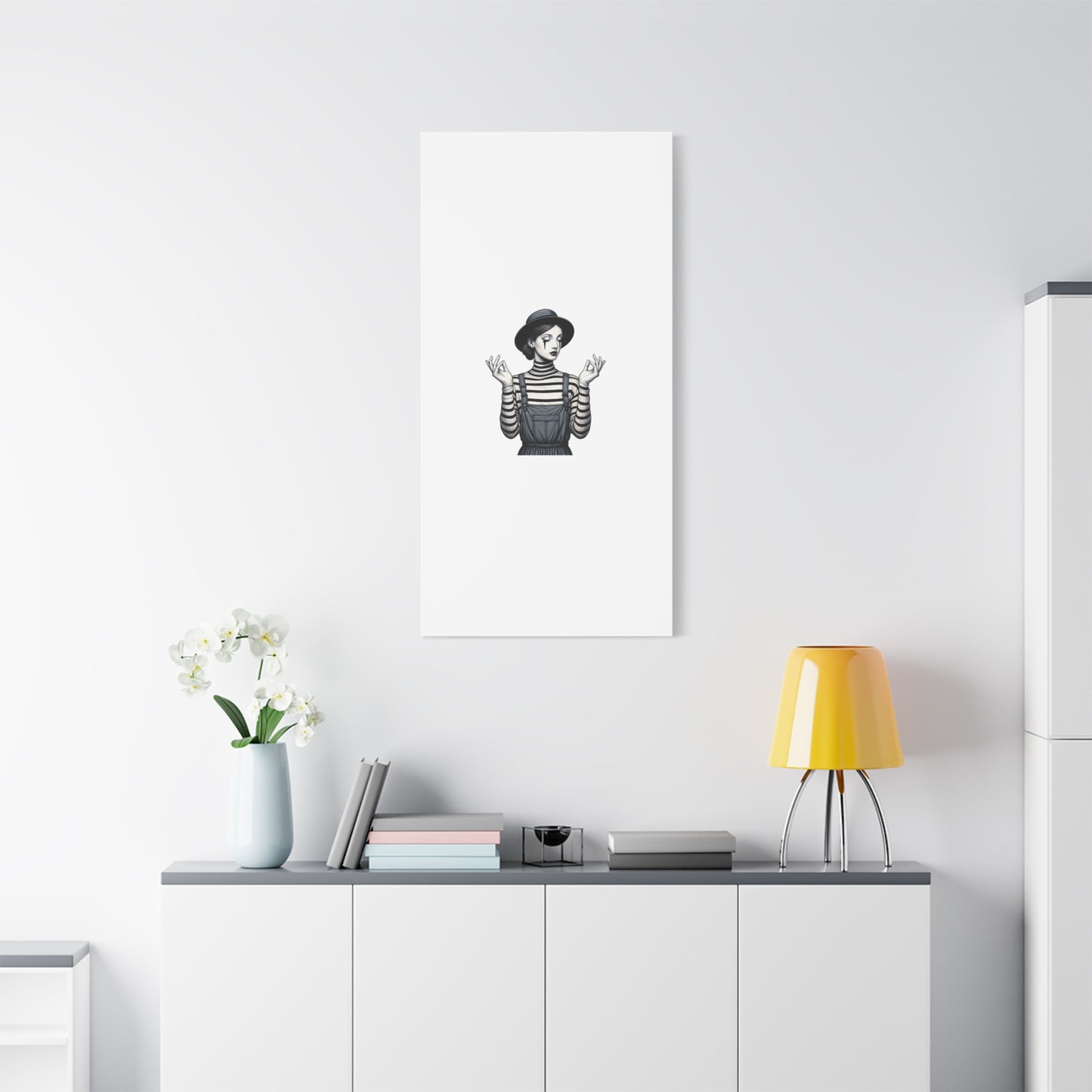 Meditative Striped Canvas Wall Art | Modern Boho Decor, Gift for Art Lovers, Minimalist Home Accent, Gallery Wall Art