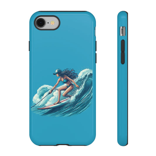 Surfing Phone Case, Coastal Vibes Phone Cover, Tough Cases for Beach Lovers, Ocean Art Phone Accessories, Summer Gift Idea