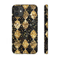 Elegant Gold & Black Phone Case for Tough Protection