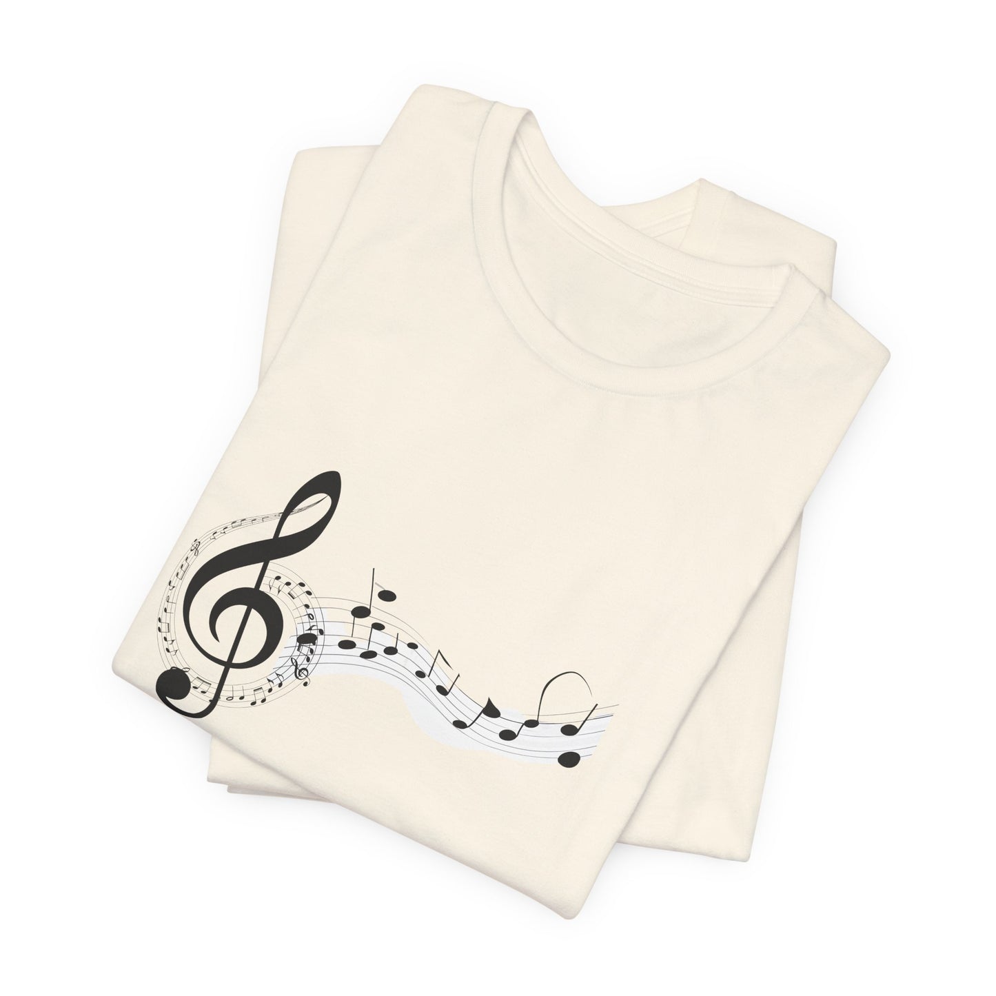 Musical Notes Short Sleeve Tee for Music Lovers