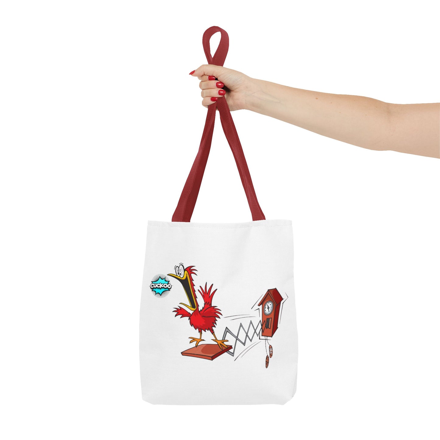 Quirky Cartoon Tote Bag, Funny Gift, Bird Lover's Bag, Everyday Use, Shopping