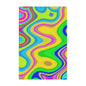 Psychedelic Swirl Minky Blanket — Colorful Retro Wave Throw