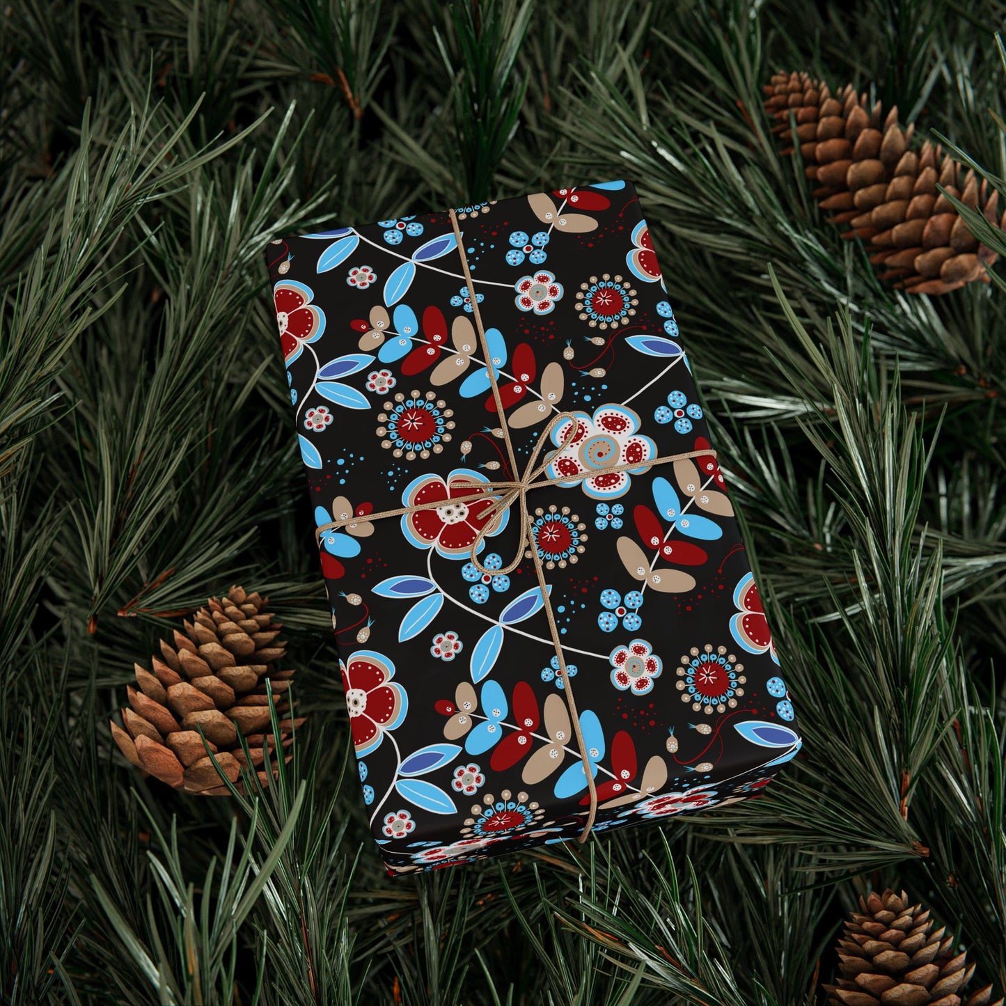 Floral Design Wrapping Paper - Perfect for Gifts, Birthdays, Holidays, DIY Crafts, and Special Occasions