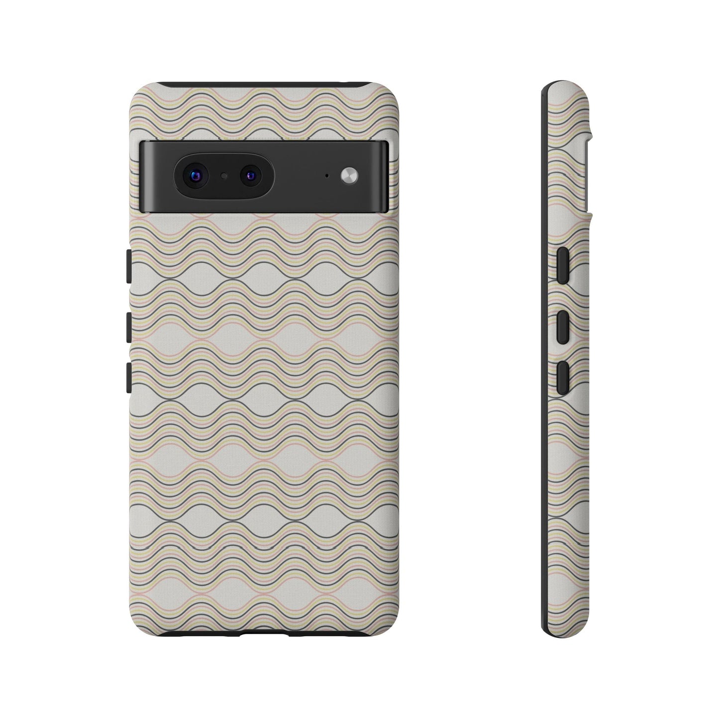 Stylish Phone Case for Tough Protection, Wavy Design, Chic Accessory, Gift for Her, Trendy Tech, Holiday Gift Idea