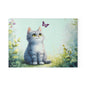 Cute Cat Glass Cutting Board