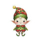 Adorable Christmas Elf Kiss-Cut Stickers, Holiday Decor, Cute Gift for Kids, Laptop or Planner Stickers, Fun Christmas Crafts
