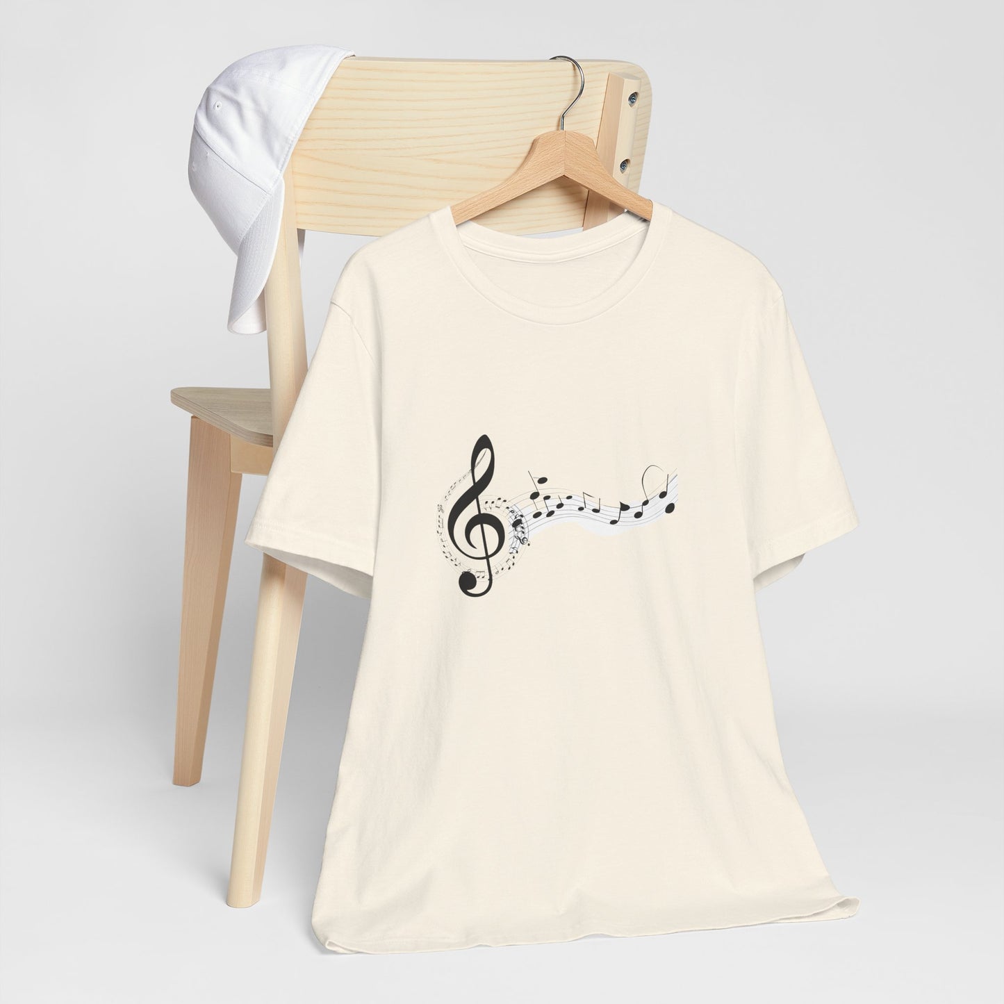 Musical Notes Short Sleeve Tee for Music Lovers