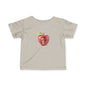 Cute Apple Mouse Infant Tee, Baby Shower Gift, Toddler T-Shirt, Kids Fruit Shirt, Spring Outfit, Playful Everyday Wear