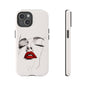 Stylish Phone Case with Artistic Lip Design, Femme Tech Accessory, Trendy Device Cover, Gift for Her, Unique Phone Accessories