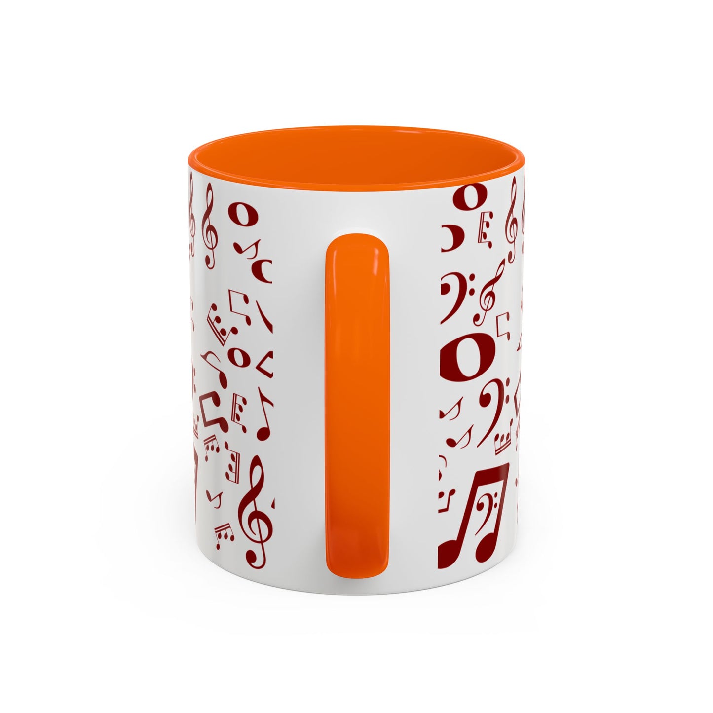 Accent Coffee Mug (11, 15oz) - Musical Notes