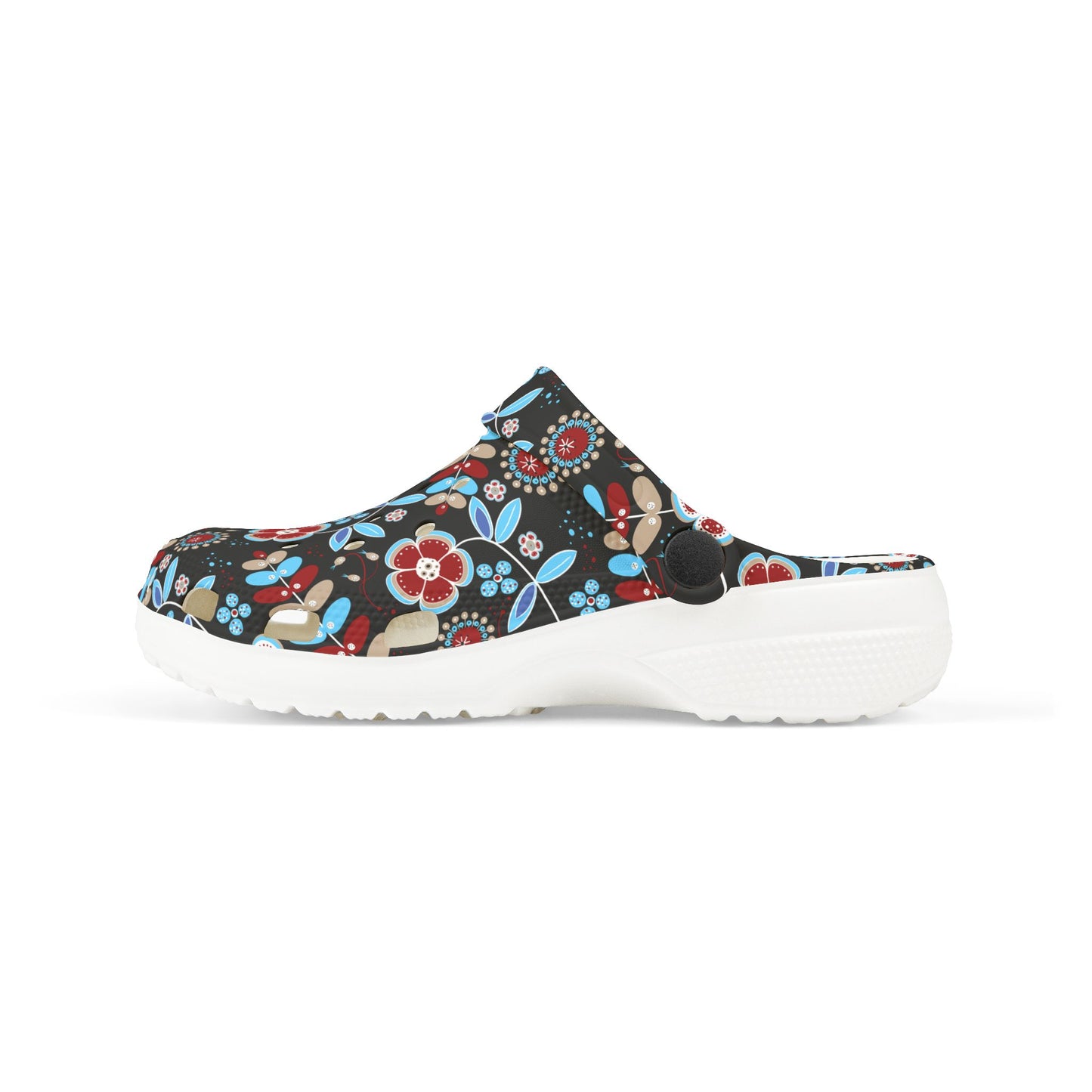 Kid's Floral Print Clogs, Comfortable Summer Slip-Ons, Garden Play Shoes, Kids Outdoor Footwear, Lightweight Festival Shoes