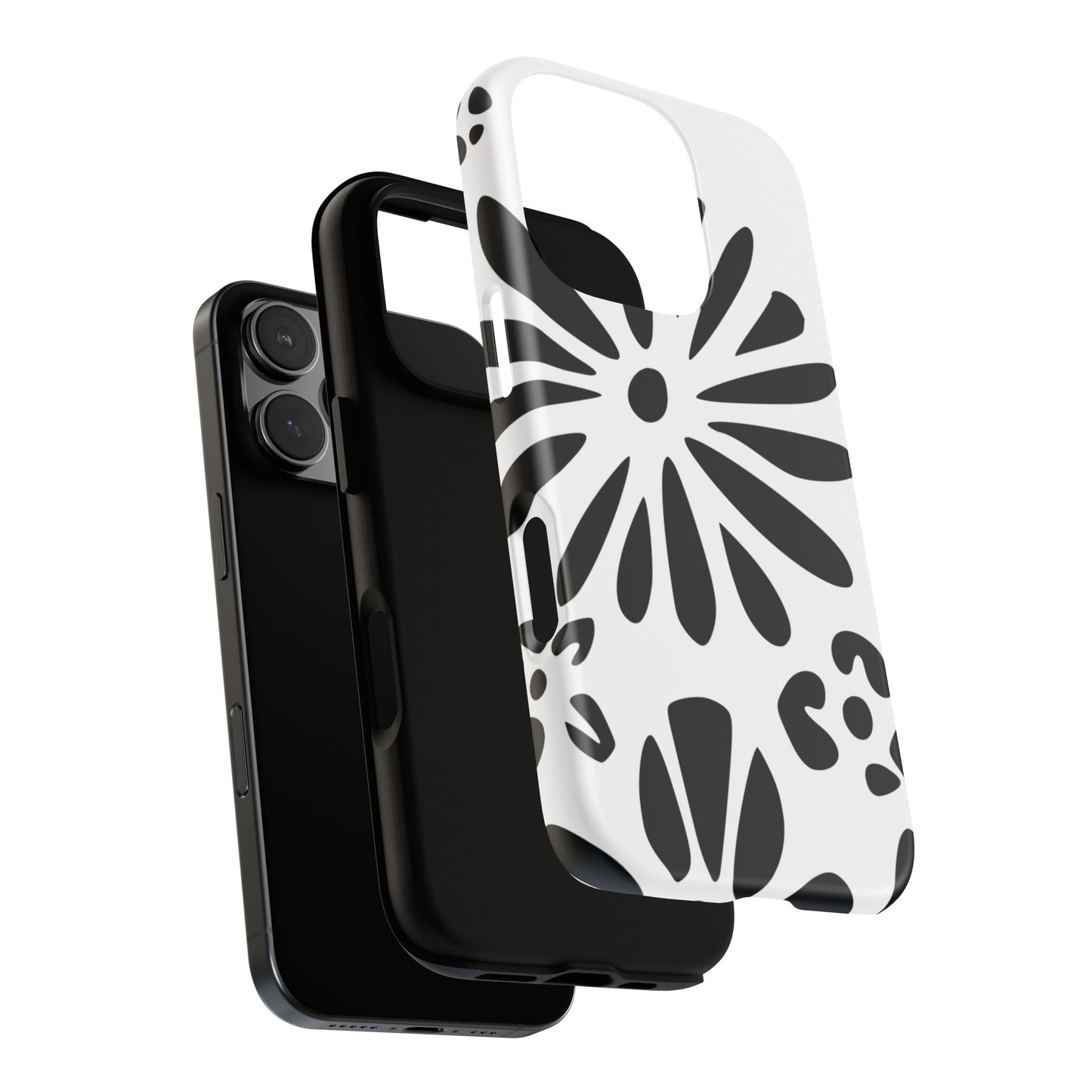 Stylish Phone Case with Floral Design, Tough Phone Cover for Her, Trendy Black and White Cell Phone Case, Unique Gift for Birthdays [...]