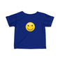 Cute Infant T-Shirt with Smiley Face, Baby Tee, Toddler Clothing, Personalized Gift, Cute Baby Outfit, Summer Wear