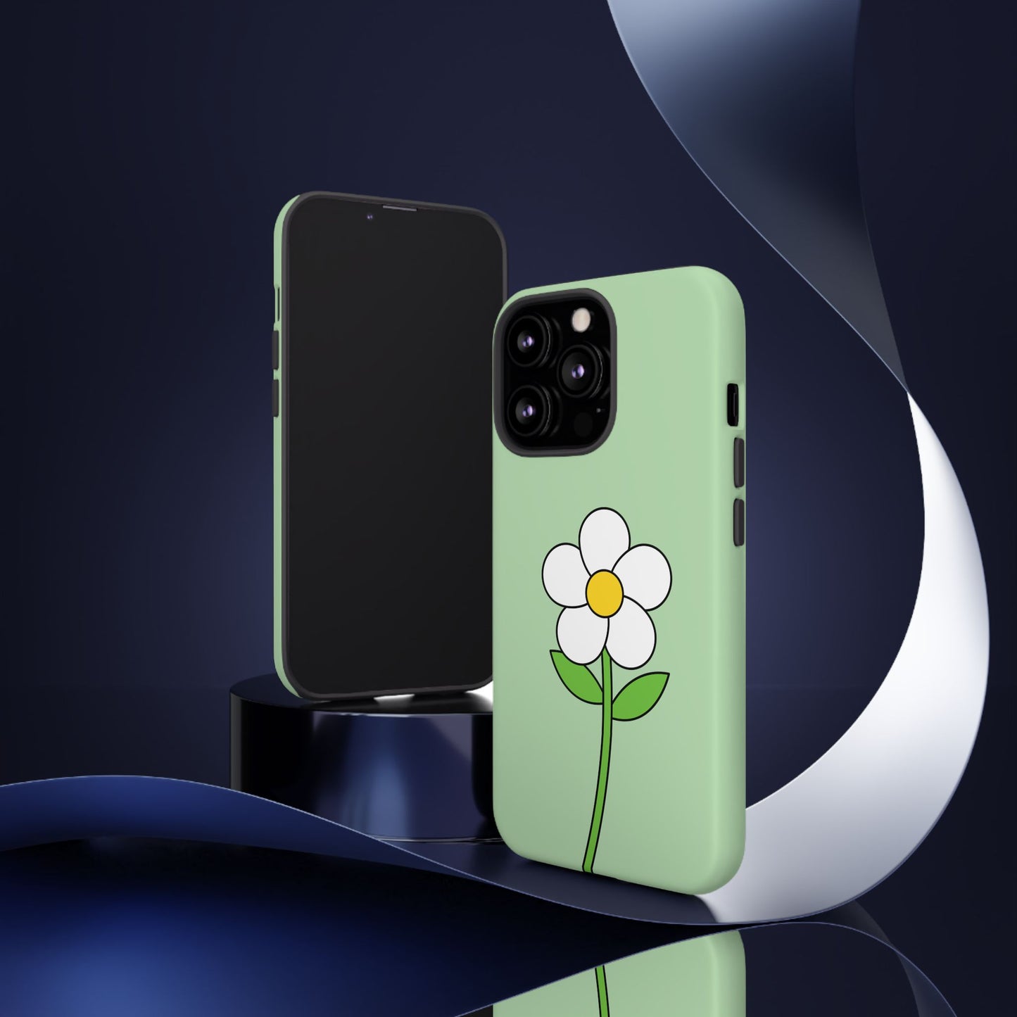 Floral Phone Case - Tough Cases for Nature Lovers, Cute Green Flower Design, iPhone Cover, Gift for Her, Spring Accessories