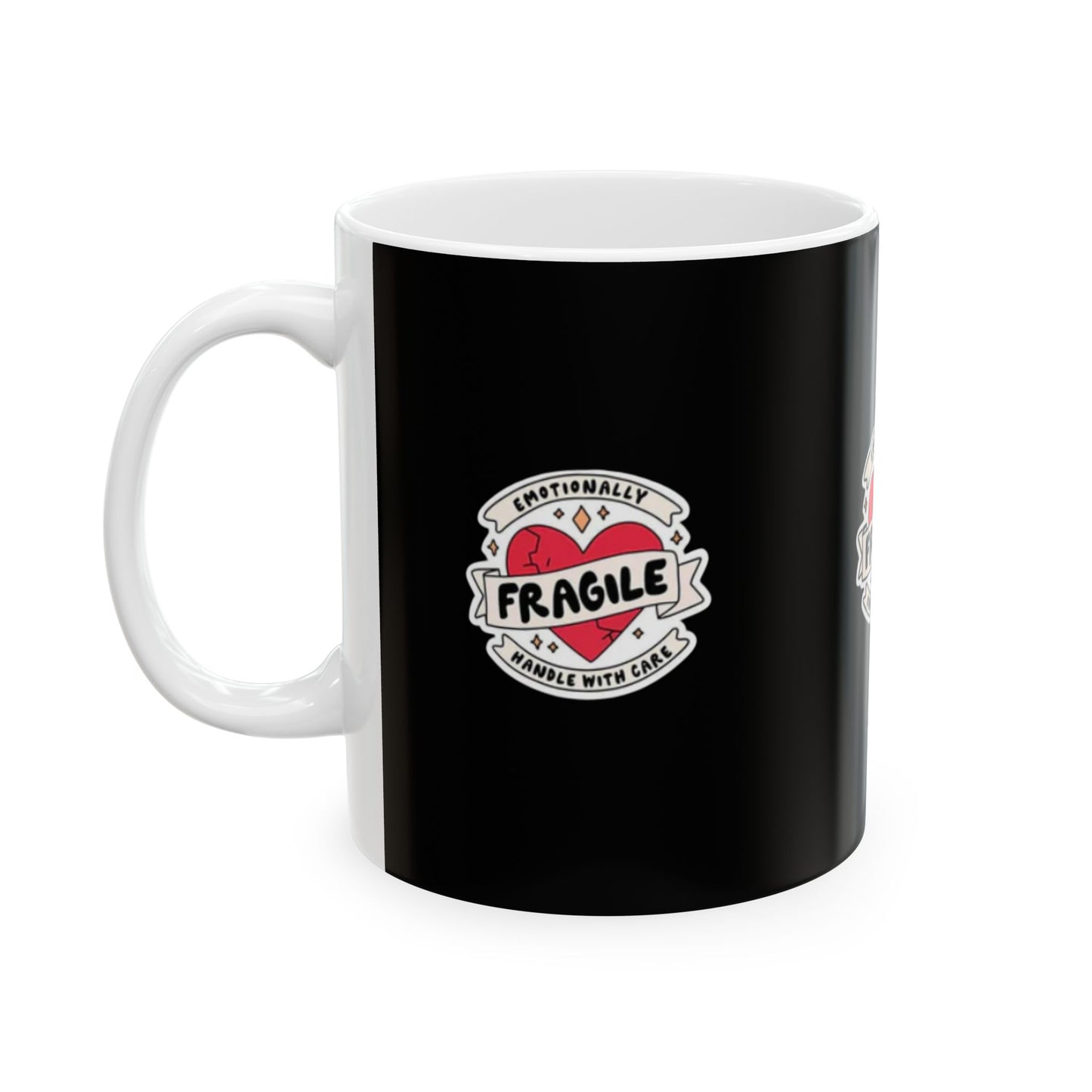 Emotionally Fragile Mug, Coffee Cup, Gift for Friends, Self-Care, Mental Health