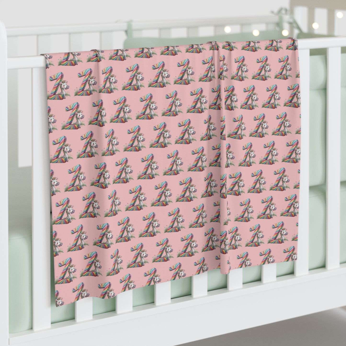 Cute Baby Swaddle Blanket with Rainbow Design, Infant Swaddle, Newborn Gift, Baby Shower Present, Nursery Decor, Soft Baby Blanket