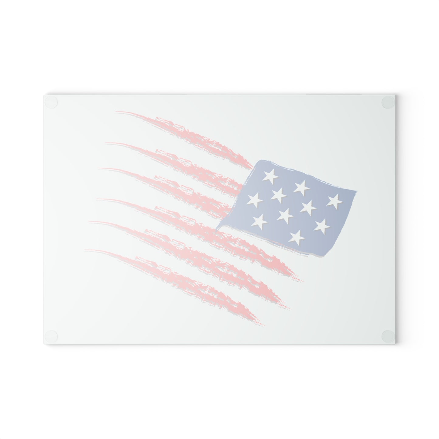 Patriotic Glass Cutting Board with American Flag Design, American Flag Kitchen Decor, BBQ Gift, Memorial Day, Independence Day, Unique [...]