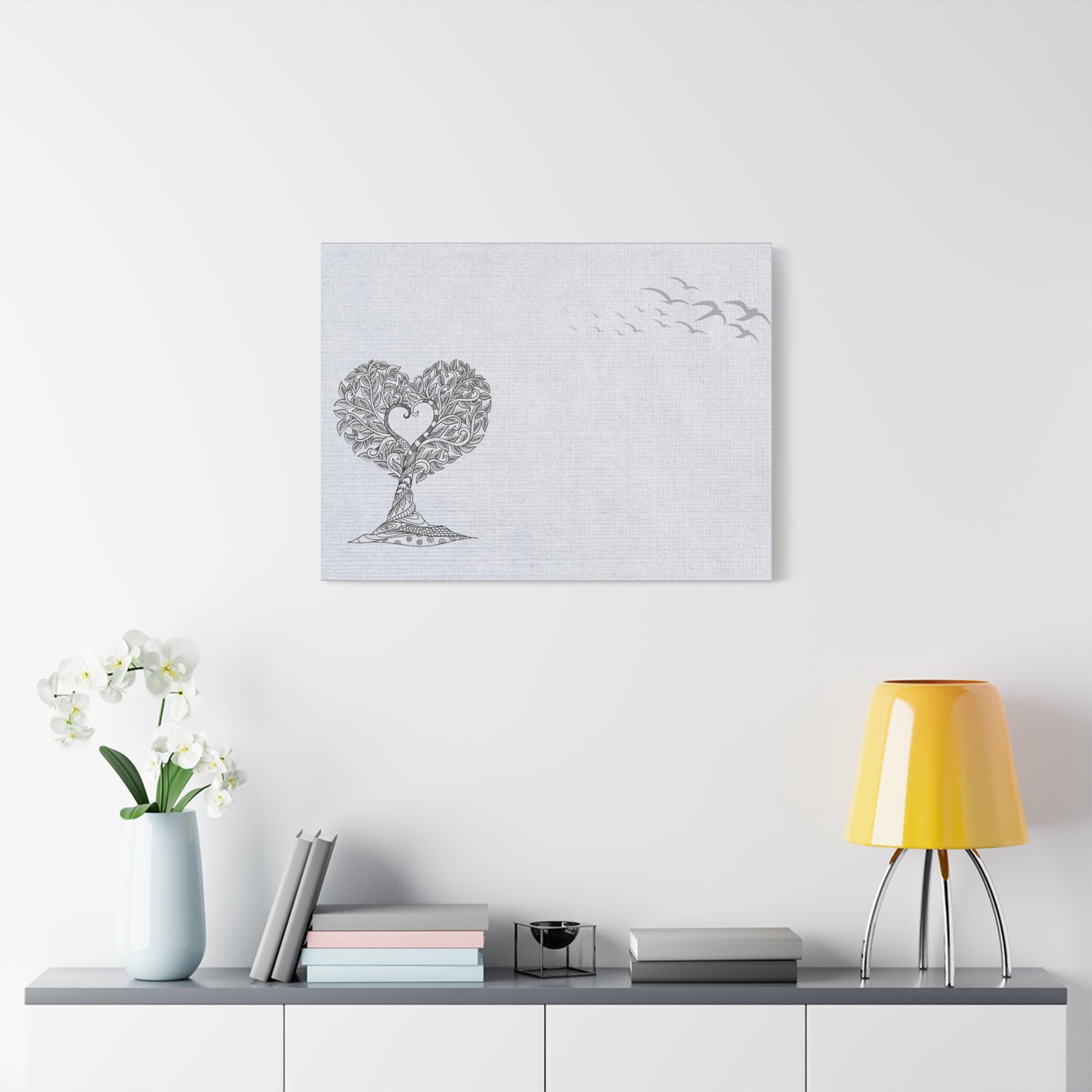 Matte Canvas, Stretched, 1.25" - Heart Tree