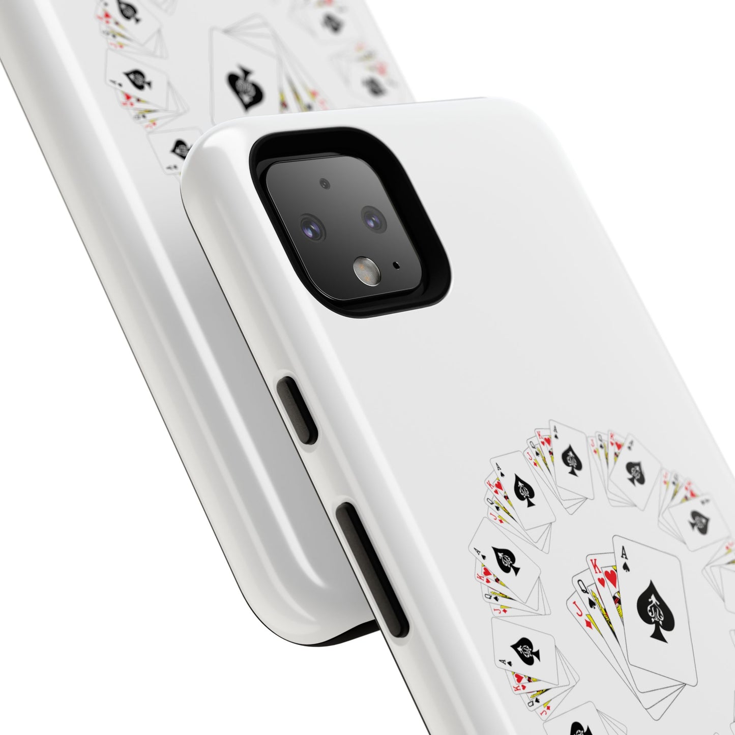 Tough Cases Phone Case, Floral Playing Cards Design, Cute Gift for Gamers, Unique Accessories for Friends, Fun Party Favor