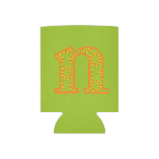 Vibrant Initial Can Cooler, Personalized Party Favor, Summer BBQ Accessory, Custom Drink Sleeve, Gift for Him/Her