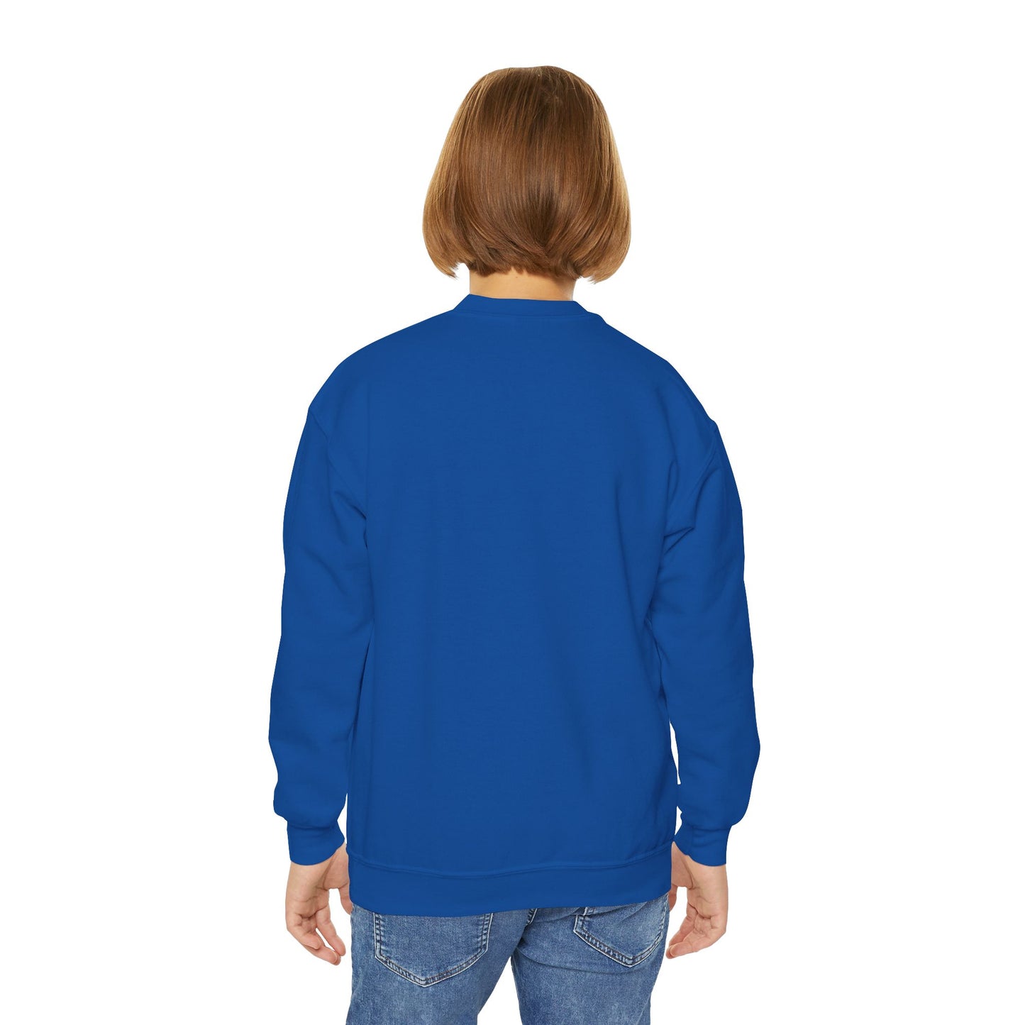 Cool Tiger Youth Crewneck Sweatshirt, Cute Animal Apparel, Teen Style, Gift for Kids, Casual Wear