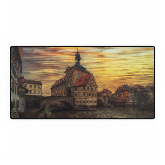 Colorful Landscape Desk Mat, Artistic Office Decor, Ideal for Home Office, Unique Gift for Students, Christmas, Birthday, Holiday Decor