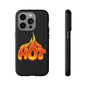 Stylish Phone Case, Hot Flames Design, Gift for Teens, Trendy Accessory, Protective Cover, Unique Phone Case