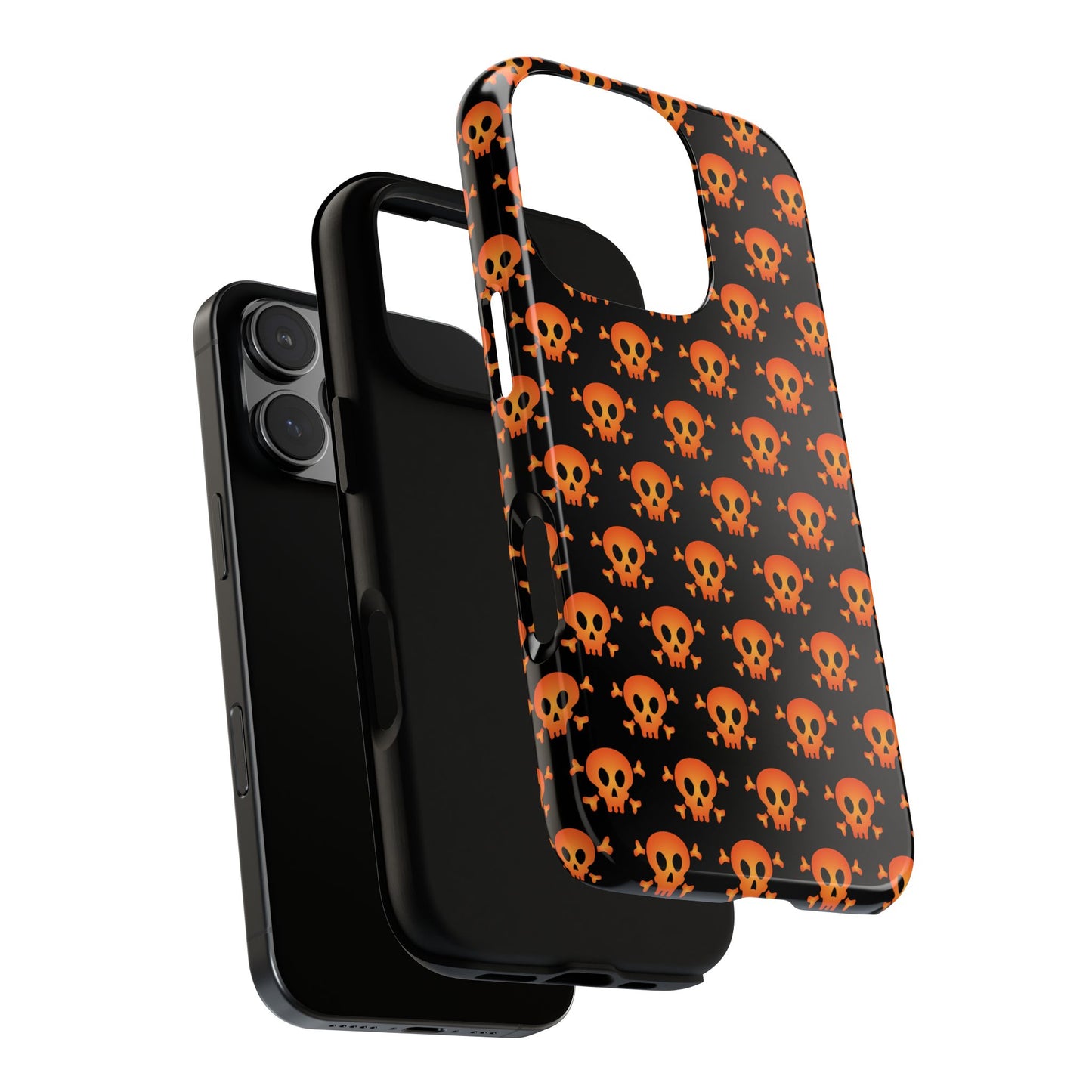 Halloween Skull Phone Case, Spooky Mobile Cover, Trick or Treat Accessory, Goth Gift, Skull Pattern Design