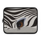 Stylish Zebra Eye Laptop Sleeve | Unique Computer Case, Gift for Students, Trendy Tech Accessory, Animal Print Protection
