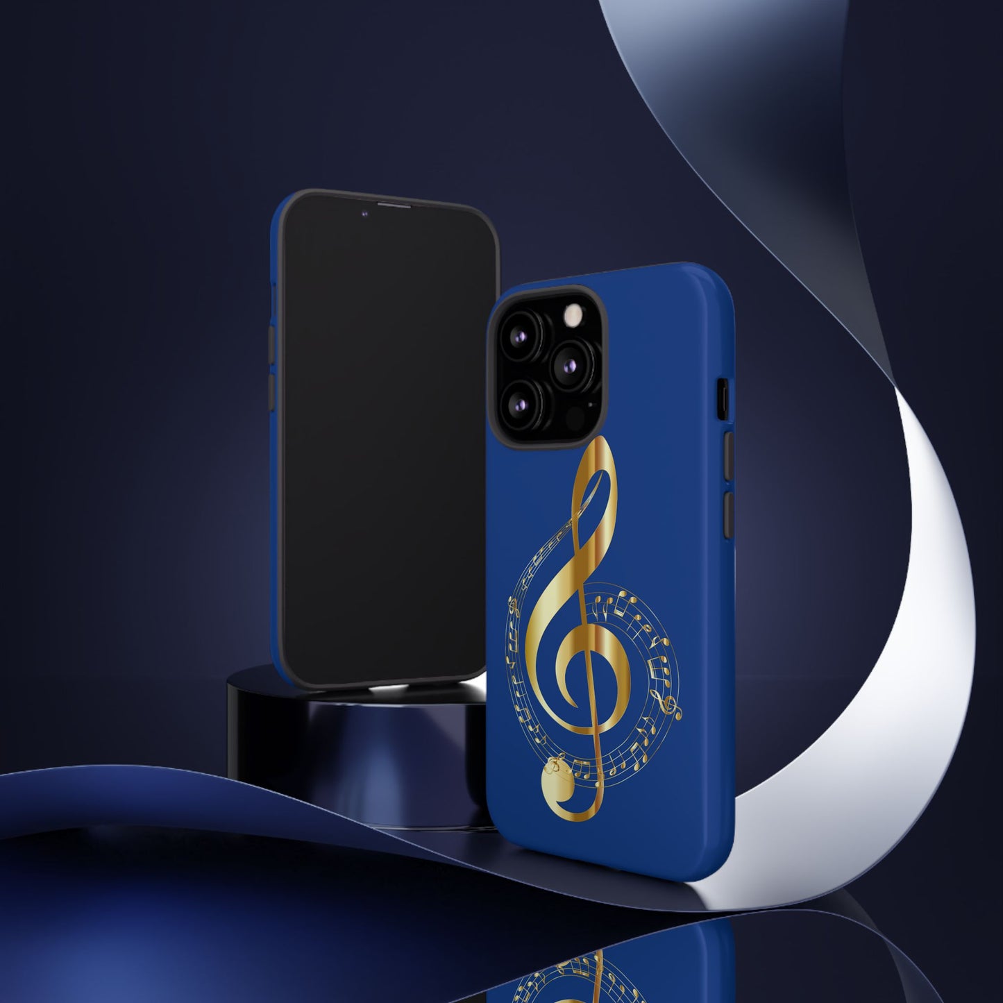 Tough Cases Blue and Gold Musical Note