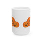 Halloween Pumpkin Ceramic Mug, Funny Fall Coffee Cup, Autumn Decor, Gift for Friends, Spooky Season Drinkware