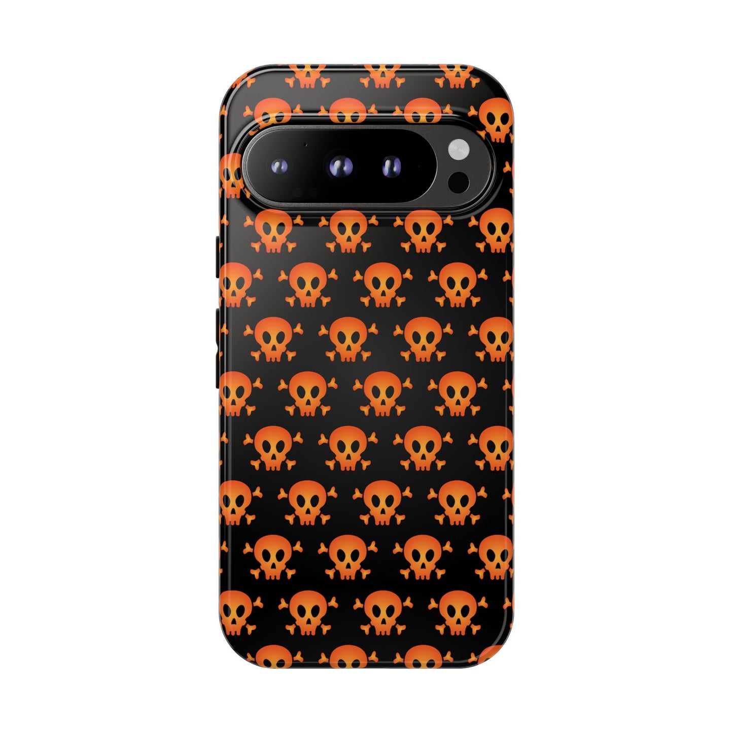 Halloween Skull Phone Case, Spooky Mobile Cover, Trick or Treat Accessory, Goth Gift, Skull Pattern Design