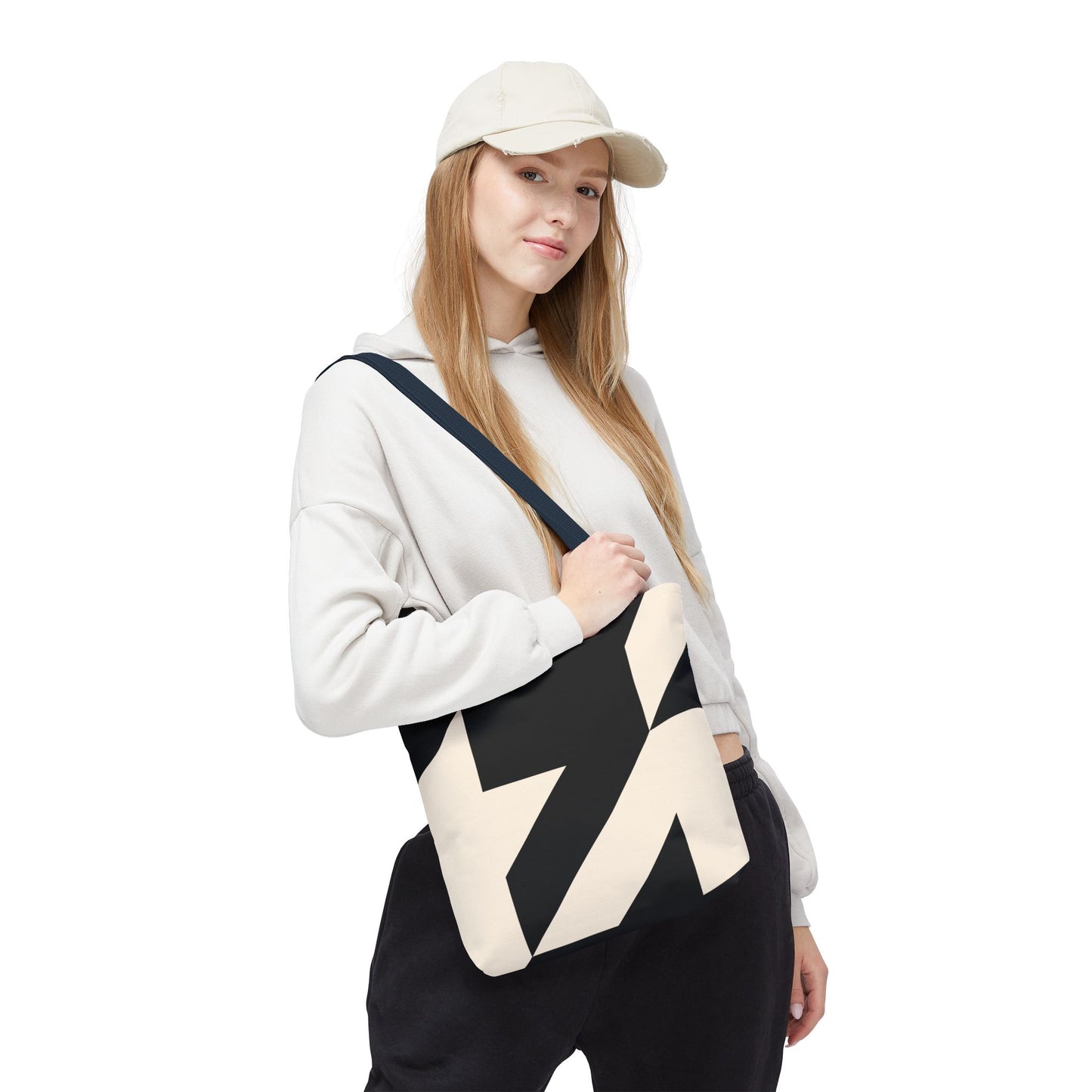 Chic Abstract Tote Bag, Stylish Travel Bag, Reusable Shopping Bag, Modern Design Bag, Fashionable Canvas Tote