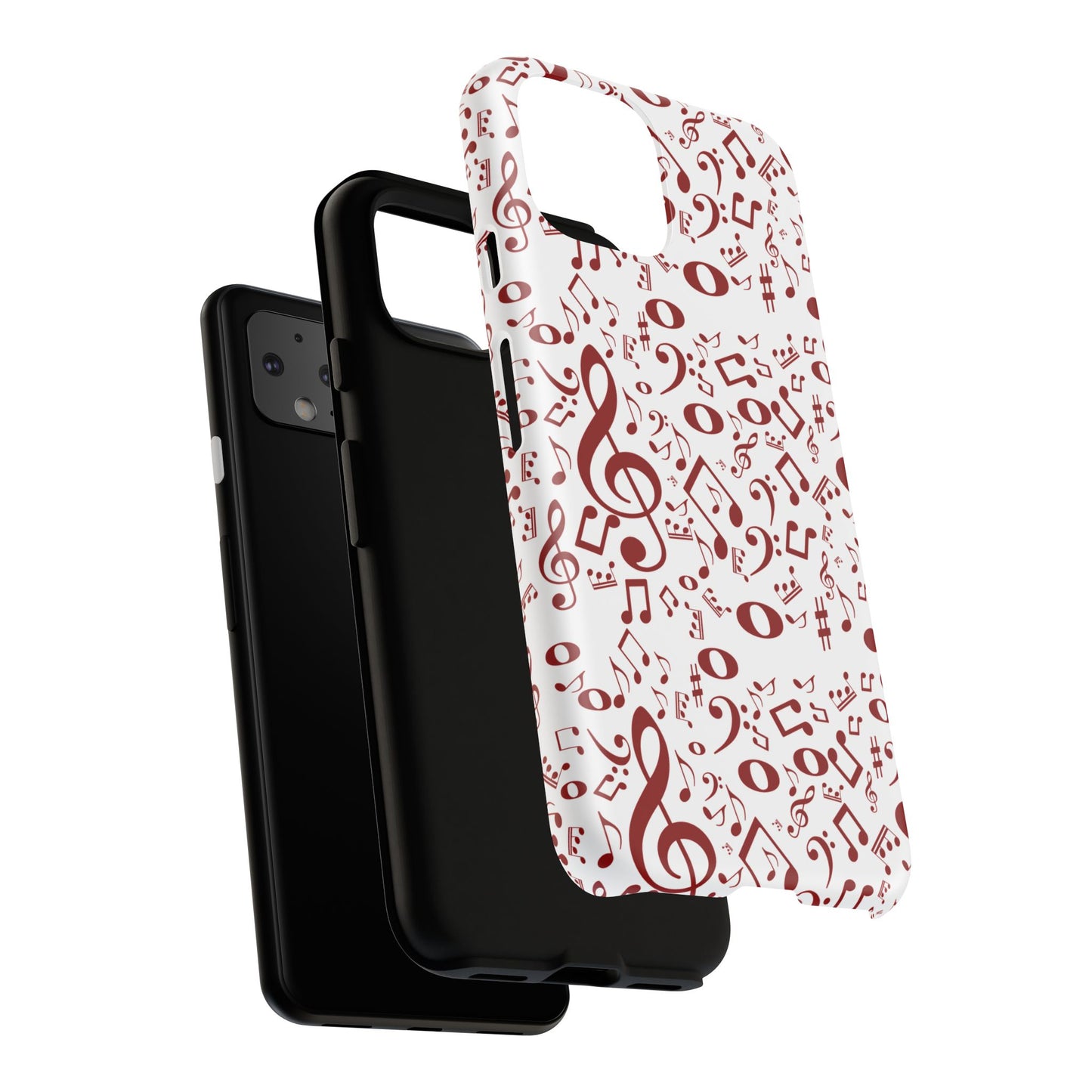 Musical Note Phone Case, Tough iPhone Cover, Gift for Musicians, Customizable, Music Lover's Accessory, Durable Phone Protection