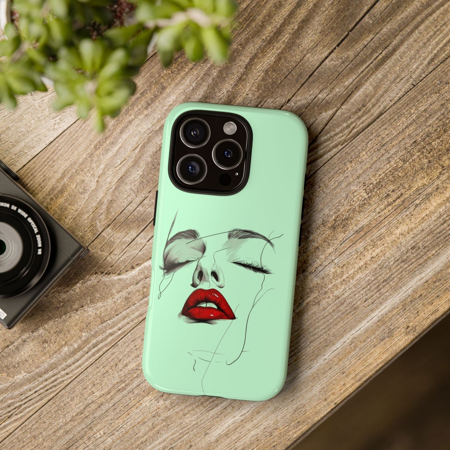 Stylish Phone Case, Artistic Phone Cover, Trendy Tech Accessory, Unique Cell Phone Protector, Gift for Her, Modern Aesthetic