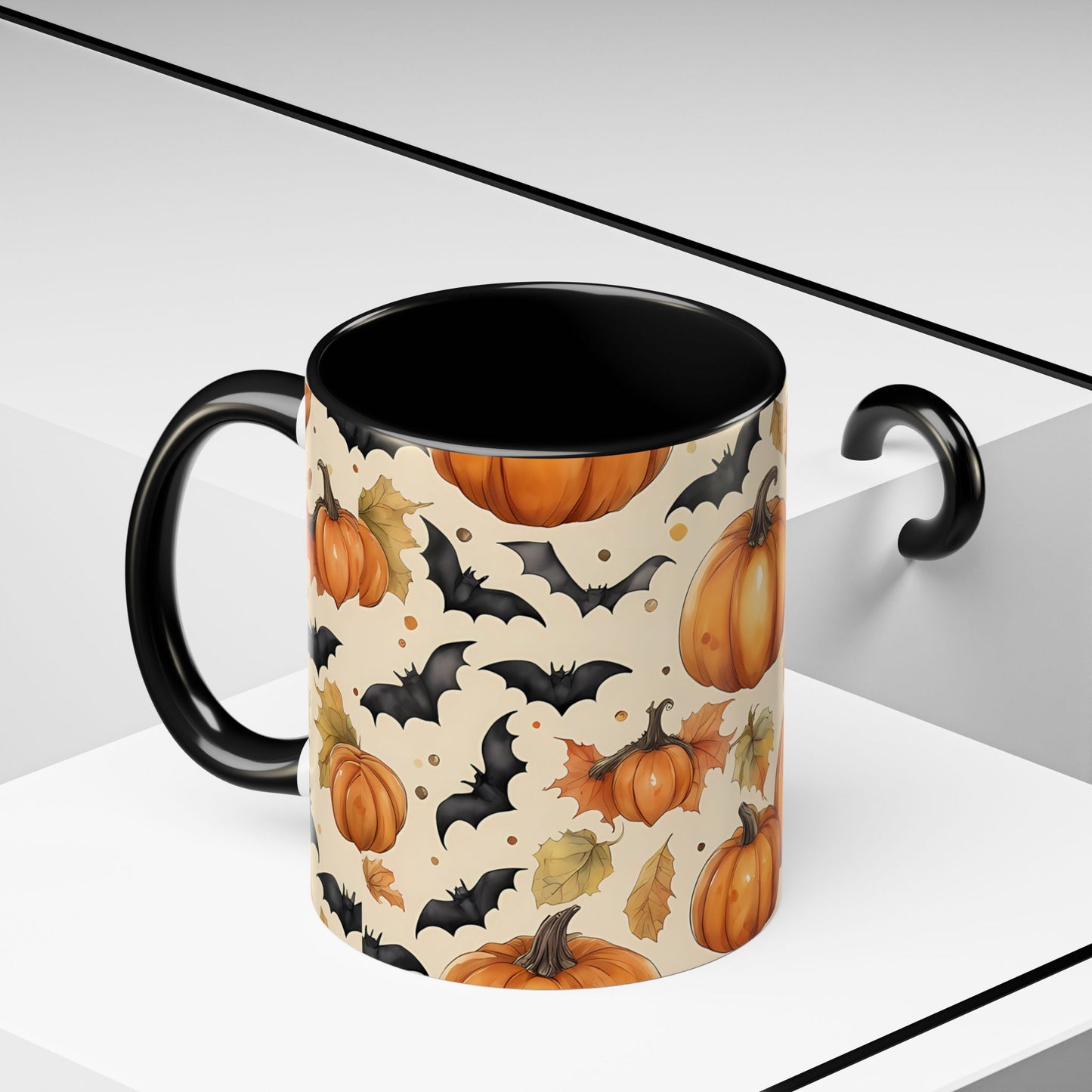 Pumpkin Halloween Coffee Mug, Fall Decor Mugs, Spooky Halloween Gifts, Autumn Drinkware, Seasonal Coffee Cups