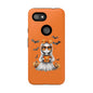 Halloween Ghost Phone Case, Cute Cat Ghost Case, Autumn Phone Cover, Spooky Season Gift, Trick or Treat Case